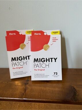 Hero Cosmetics Mighty Patch Original Hydrocolloid Pimple Patches JumboPacks 72ct